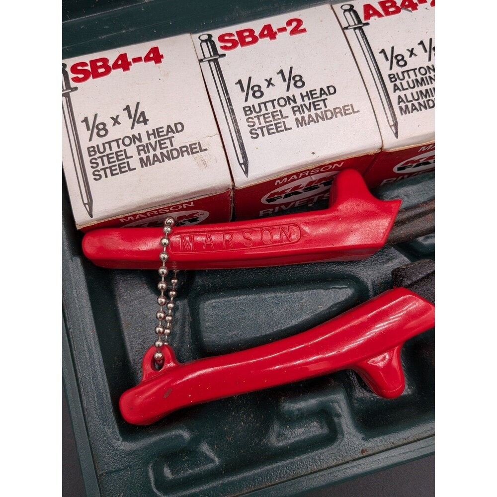 Marson 39001 Marson HP2 Riveter Rivet Gun Kit In Case with Klik Fast Rivets - Picture 4 of 13